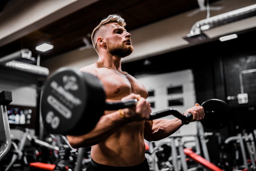 Athlete performing a lift